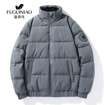 富贵鸟fuguiniao羽绒服男2021冬季短款加厚鸭绒连帽韩版时尚羽绒加厚
