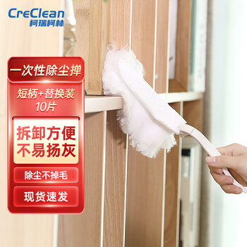 柯瑞柯林除尘掸缝隙清洁灰尘静电除尘扫灰掸子（10掸头+1白色短柄） DS13W