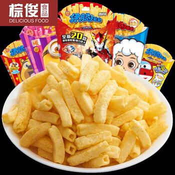 原味真脆薯条多口味混合装儿童休闲零食e49薯条整箱36盒混装喜洋洋两