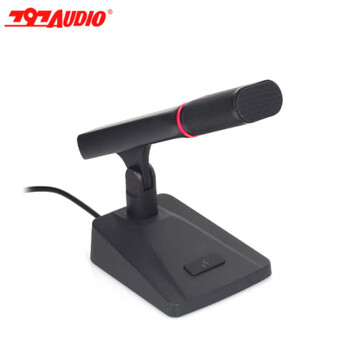 797AUDIO797话筒CR990DH带开关有线电容式短杆鹅颈话筒会议麦克风