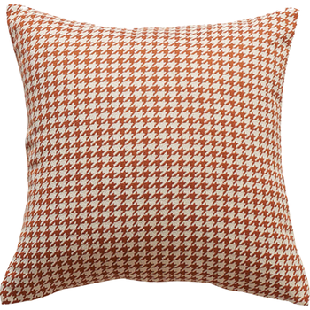 艾薇沙发抱枕靠垫床上睡觉靠枕靠背垫抱枕套含抱枕芯45*45千格鸟橙