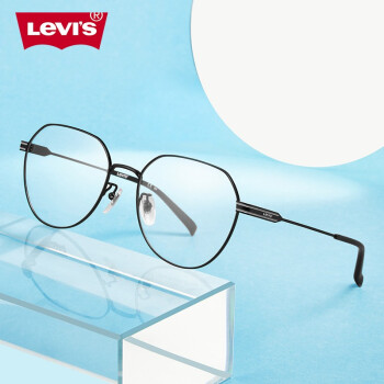 李维斯levis近视眼镜男女款防蓝光辐射电脑护目眼镜7061磨砂黑含