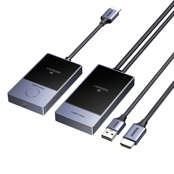 绿联HDMI无线投屏器高清会议同屏器适用笔记本电脑台式机接电视显示器投影仪点对点50米传输器35030