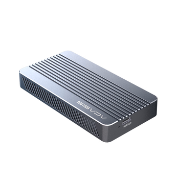 阿卡西斯(acasis)USB4.0硬盘盒NVMe M.2移动固态硬盘盒Type-c笔记本雷电3台式机电脑SSD固态外置硬盘盒TBU405M1灰