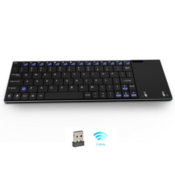 Rii I12静音无线小键盘可充电智能触摸面板触控键盘笔记本电视盒子投影电脑通用