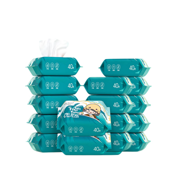 米特医生湿厕纸冲浪款 40片*16包 添加维E湿纸巾 私处清洁湿巾 可冲马桶