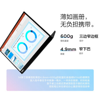 联想ThinkVision 14英寸便携显示器IPS屏幕  硬件护眼 双Type-C 一线链接 M14d 联想ThinkVision 14英寸便携显示器IPS屏幕  硬件护眼 双Type-C 一线链接 M14d
