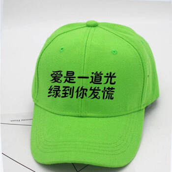 一些原谅绿色的恶搞帽子男女搞怪创意帽子春夏渔夫帽贝雷帽棒球帽爱是