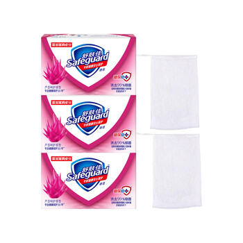 舒肤佳 芦荟呵护香型香皂100克*3块+起泡网*2个 温和护肤