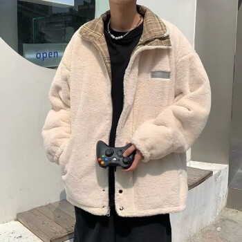双面穿棉服男冬季宽松百搭加厚棉衣男学生韩版外套男青少年潮流运动