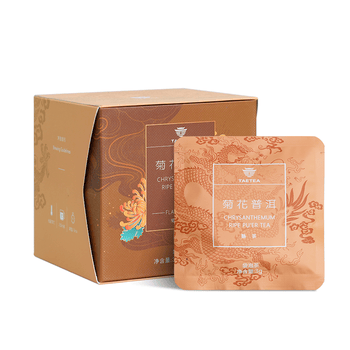 大益TAETEA茶叶普洱茶熟茶 菊花三角袋泡茶包36g/盒 独立包装冷泡茶