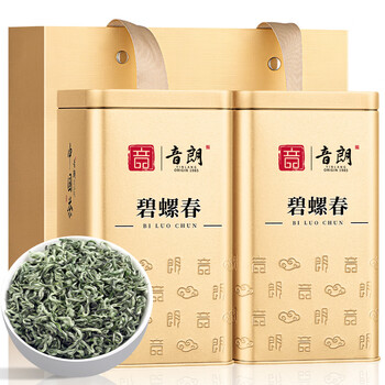 音朗 茶叶绿茶 碧螺春明前特级新茶苏州产花果香茶叶礼盒送长辈500g