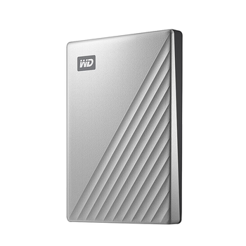 西部数据（WD）移动硬盘1TB type-c Ultra系列 2.5英寸 银 机械硬盘 笔记本电脑外接加密兼容Mac 大容量家庭存储