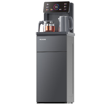 美菱（MeiLing）茶吧机 家用饮水机制冷制热智能遥控立式下置水桶 LED炫彩大屏一键选温泡茶机-冷热型MY-C912-B