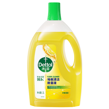 滴露（Dettol）地板清洗剂热门商品2L地板清洁剂去污杀菌地板瓷砖清洁剂拖地专用