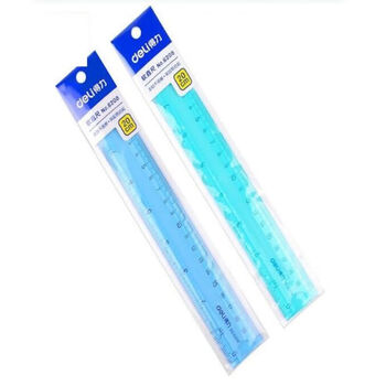得力（deli） 软尺子软直尺/拍拍尺6208 学生文具20CM 20cm颜色随机 24把/1盒装