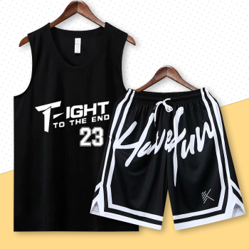 宾帛锦篮球服套装运动裤男美式球裤大码比赛球衣队服定制艾弗森青少年