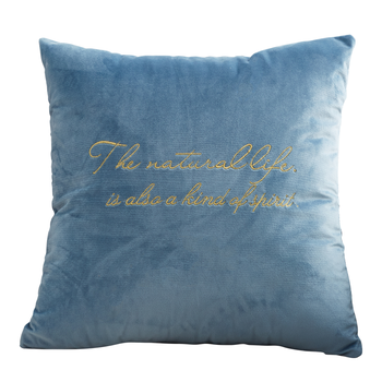 恒源祥 抱枕套简约字母绣花靠垫 办公室沙发汽车抱枕靠枕套 45*45cm