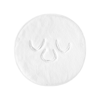 洁丽雅热敷毛巾冷敷面膜敷脸巾美容院珊瑚绒柔软毛巾【鼻子开孔款】