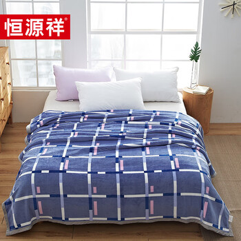 恒源祥 绒毯 TLS1040 洛克绒毯 180*200cm DI