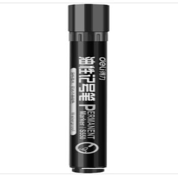 得力(deli) S550黑色油性粗头记号笔物流大头笔 签名笔记号笔 10支/盒 1盒装