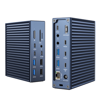 阿卡西斯(acasis)USB4拓展坞40Gbps桌面扩展坞8K三屏异显2.5G网口HDMI适用苹果mac mini/M1234pro/max坞站DS-9007