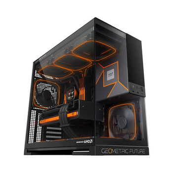 几何未来（GeometricFuture）Model5悟空电脑机箱 AMD 信仰版(EATX主板/5090/4090显卡/420/360冷排/海景房/TypeC)/AMD 9800X3D