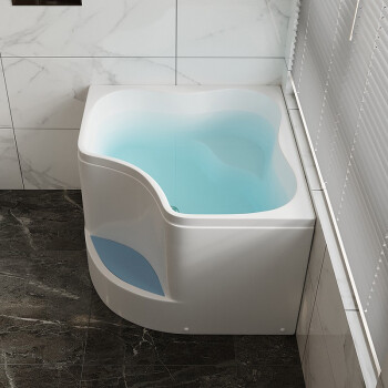 艾吉�Z�D角步入式浴缸,日本小�粜蜕畛刈�式泡澡三角扇形浴缸