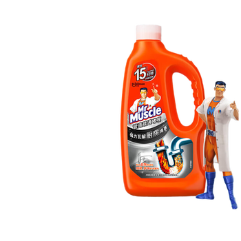 威猛先生 MR MUSCLE管道速效疏通啫喱 强力瓦解厨房堵塞 960ml 325630