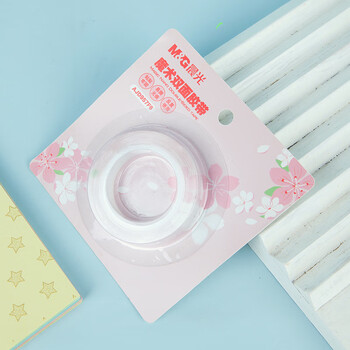 晨光魔术胶带纳米双面胶多功能高粘度强力无痕胶12mm*1m可重复使用AJD957F6 单卷