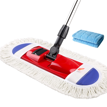 美丽雅棉线套布平板拖把42cm2布大号尘推干湿两用一拖净家用拖地神器