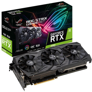 华硕（ASUS）ROG STRIX RTX2060系列电脑游戏显卡 猛禽RTX2060 O6G GAMING,降价幅度2.8%