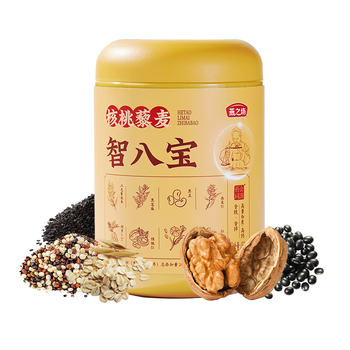 燕之坊核桃藜麦粉450g智八宝混合谷物营养早餐冲饮健身学生上班族代餐