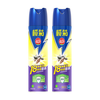 榄菊气雾剂 速杀型600ml*2组 婴幼儿长效防蚊虫 室内家用驱蚊