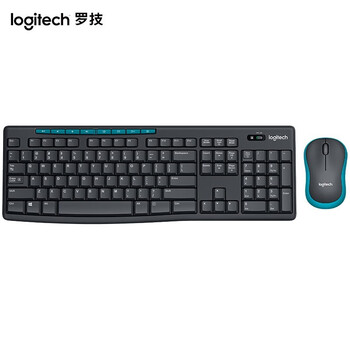罗技（Logitech）无线键盘鼠标套装 全尺寸家用商务办公键鼠套装 带无线2.4G接收器 MK275 黑色