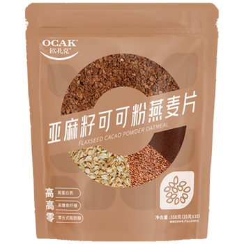 欧扎克晚餐代餐亚麻籽可可粉燕麦片 三合一营养早餐 350g