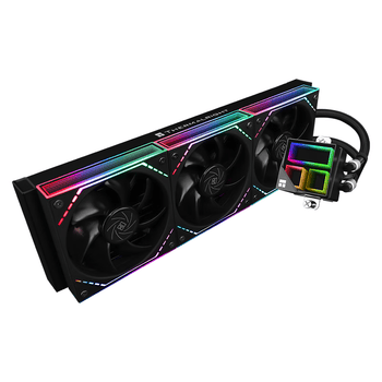 利民（thermalright）FROZEN INFINITY 360 BLACK 冰封无限 一体式水冷散热器 幻彩无限镜灯效 FI360 BLACK