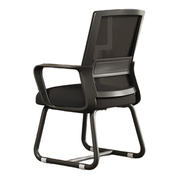 华恺之星电脑椅椅子家用办公椅人体工学座椅弓形椅BG162黑框黑网海绵款