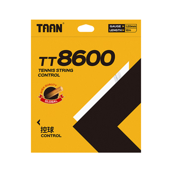 TAAN泰昂网球线硬线力量控球高弹性耐打TT8600六角威力白色12M单条装