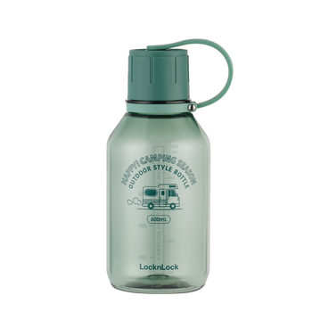 乐扣乐扣（LOCK&LOCK）户外运动水杯Tritan男女学生塑料杯子600ML绿色ABF689GRN