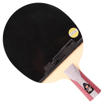 红双喜DHS狂飚乒乓球拍 直拍双面反胶弧圈结合快攻5星单拍H5006(附拍套)