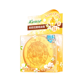 蔻斯汀Kustie 茉莉花瓣手工香皂100g 抑菌率99.9% 男女通用 精油皂
