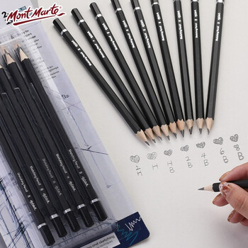 蒙玛特(Mont Marte)素描铅笔10支 素描套装素描笔2h-8b画画炭笔绘画笔速写笔 美术画笔学生画画笔全套MPN0111 速写 马克笔绘画