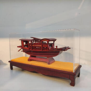 南湖红船模型中式中国风嘉兴红船模型船装饰品工艺品手工礼品16亚克力
