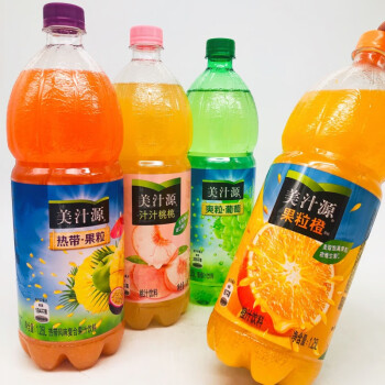 上海可发美汁源果粒橙大瓶葡萄橙子热带水果味饮食品果汁饮料6瓶125l