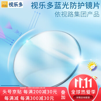 视乐多镜片依视路集团产品160174非球轻薄167双非球面眼镜片蓝光防护