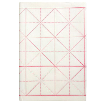 芬尚  文房四宝宣纸 毛笔书法米字格练习纸 学生书法课堂用纸生宣四尺四开10cm*18格 尺寸约66*34cm约50张/包