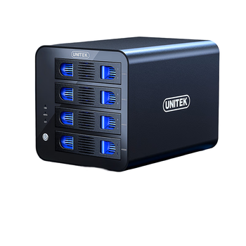 优越者(UNITEK)磁盘阵列柜四盘位硬盘柜 2.5/3.5英寸机械/SSD固态笔记本外接RAID硬盘盒 S301A
