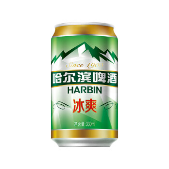 harbin哈尔滨啤酒清爽拉罐 整箱装 冰爽拉罐330ml*6罐装【图片 价格