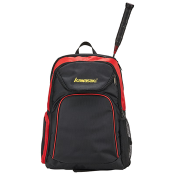 Kawasaki川崎羽毛球包双肩背包3支装男女多功能运动背包网球包8210黑色